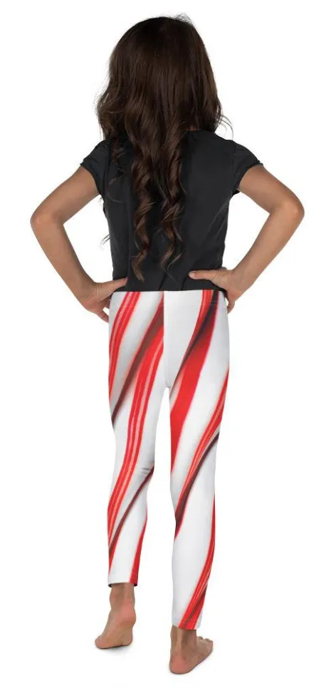 3D Candy Cane Kid's Leggings