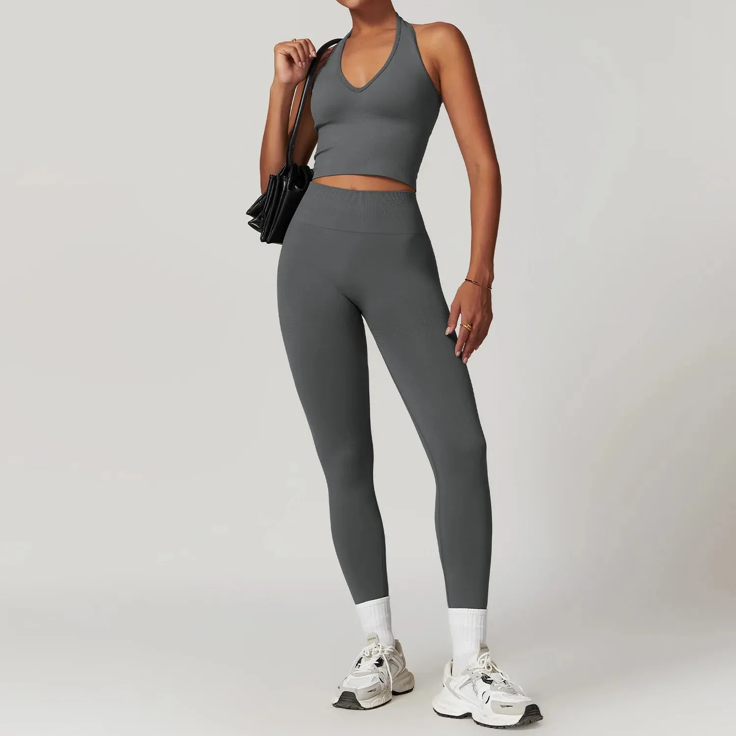 A&A ProSculpt Halter Top & Scrunch Leggings Set