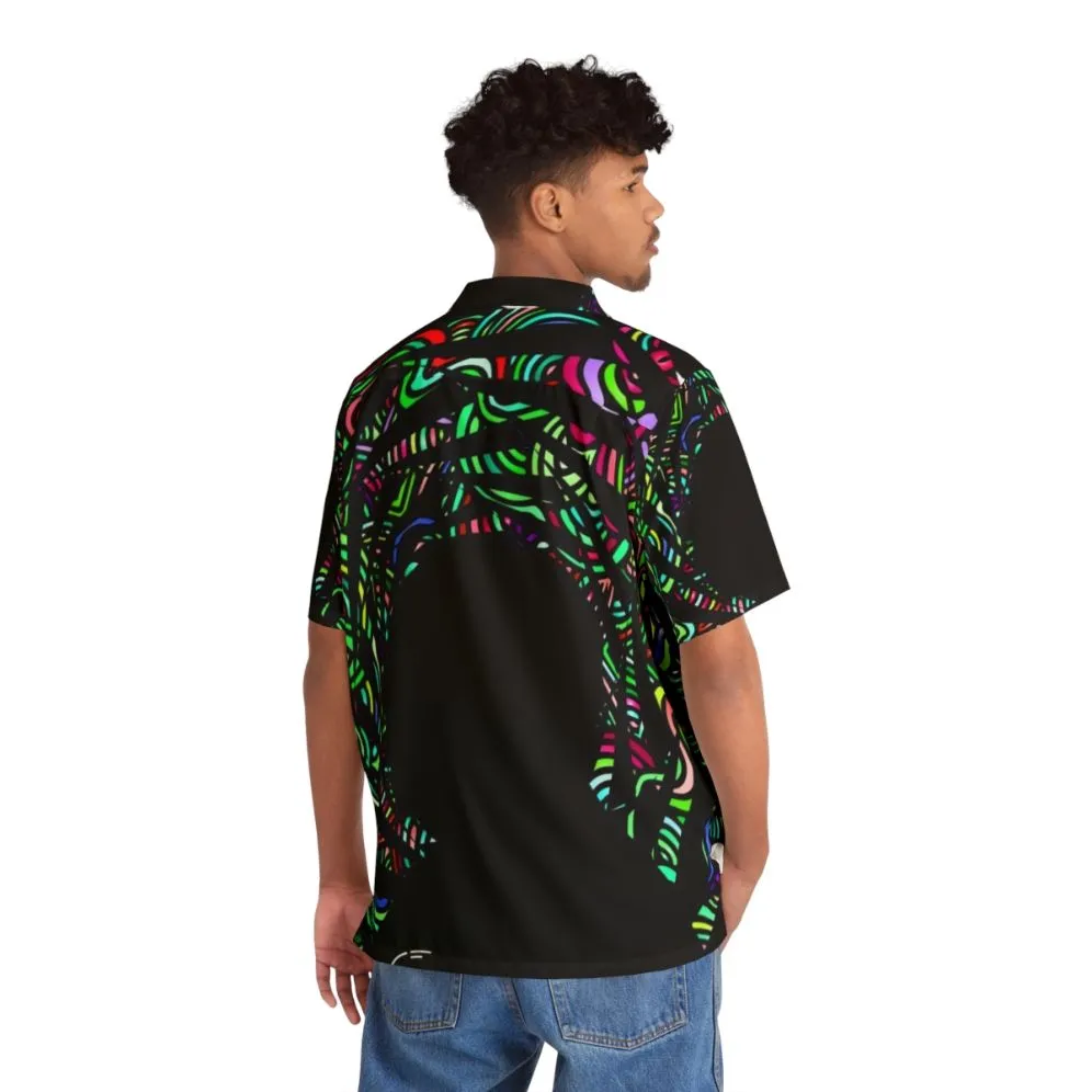 Alfred Hitchcock Vertigo Colorful Hawaiian Shirt