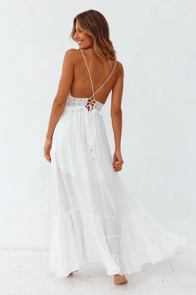 All My Love Maxi Dress White