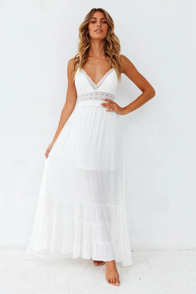 All My Love Maxi Dress White