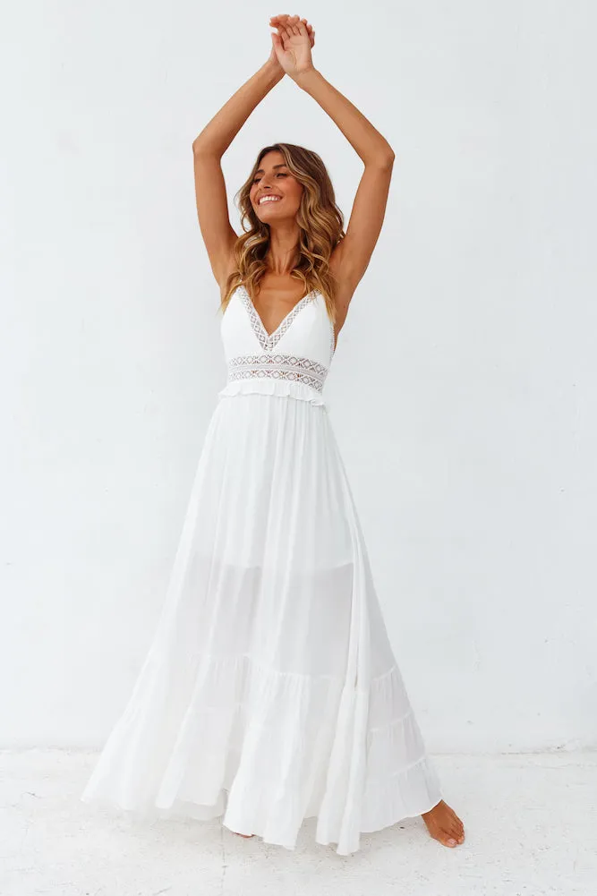 All My Love Maxi Dress White