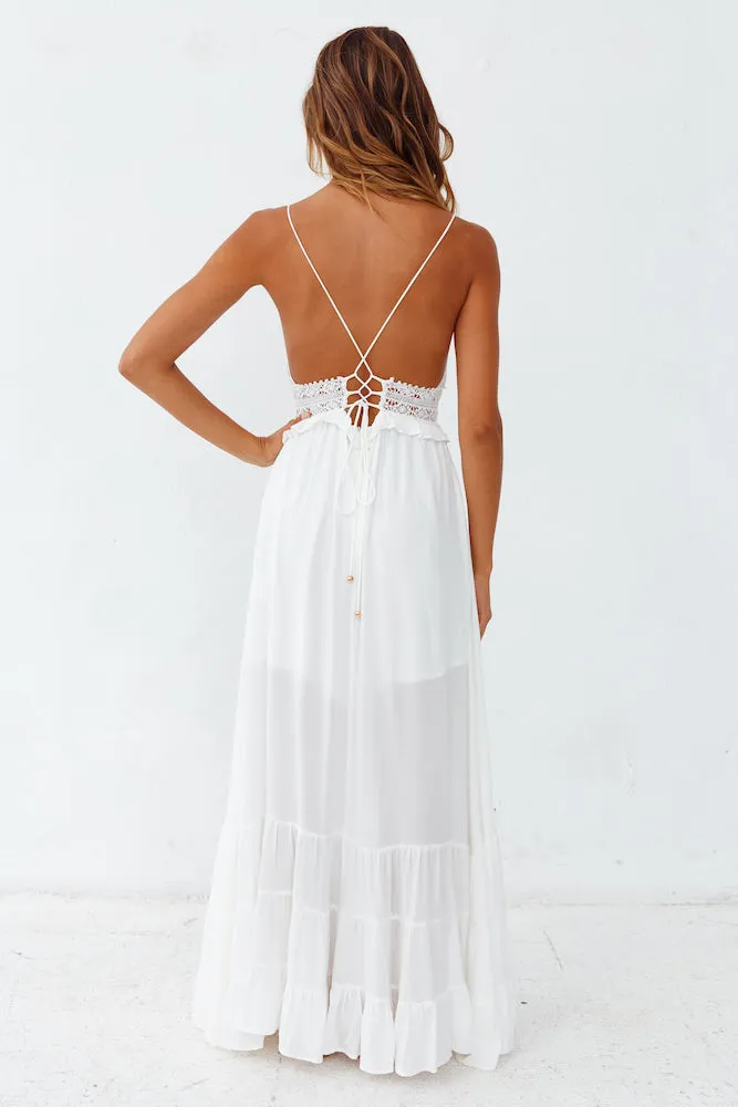 All My Love Maxi Dress White