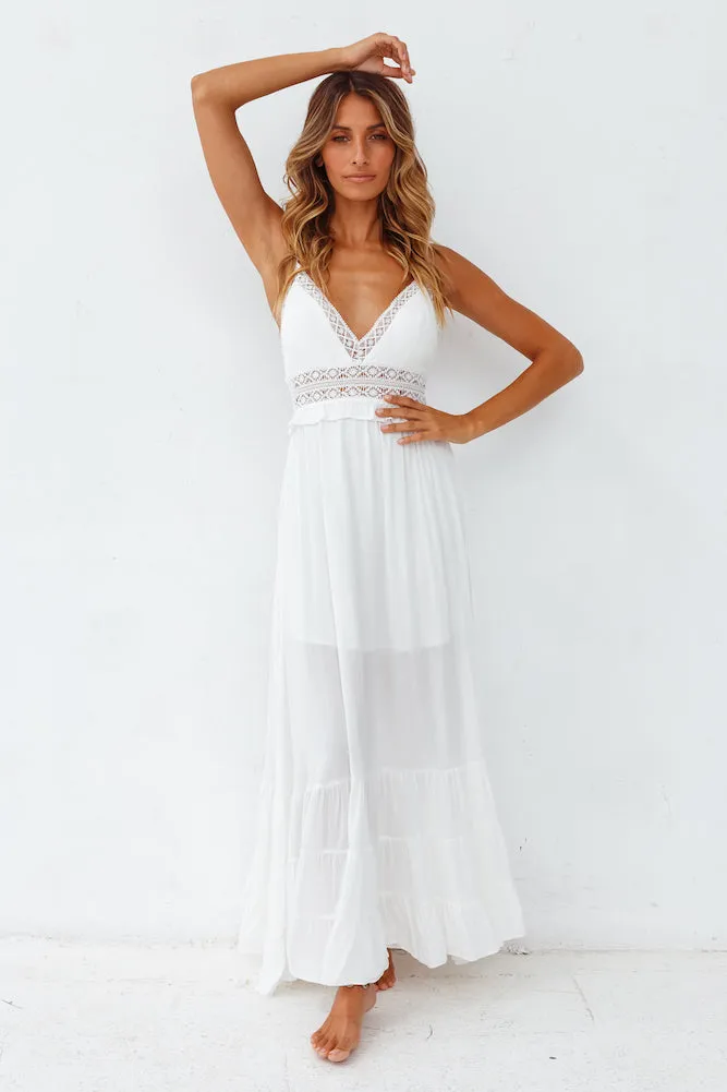 All My Love Maxi Dress White