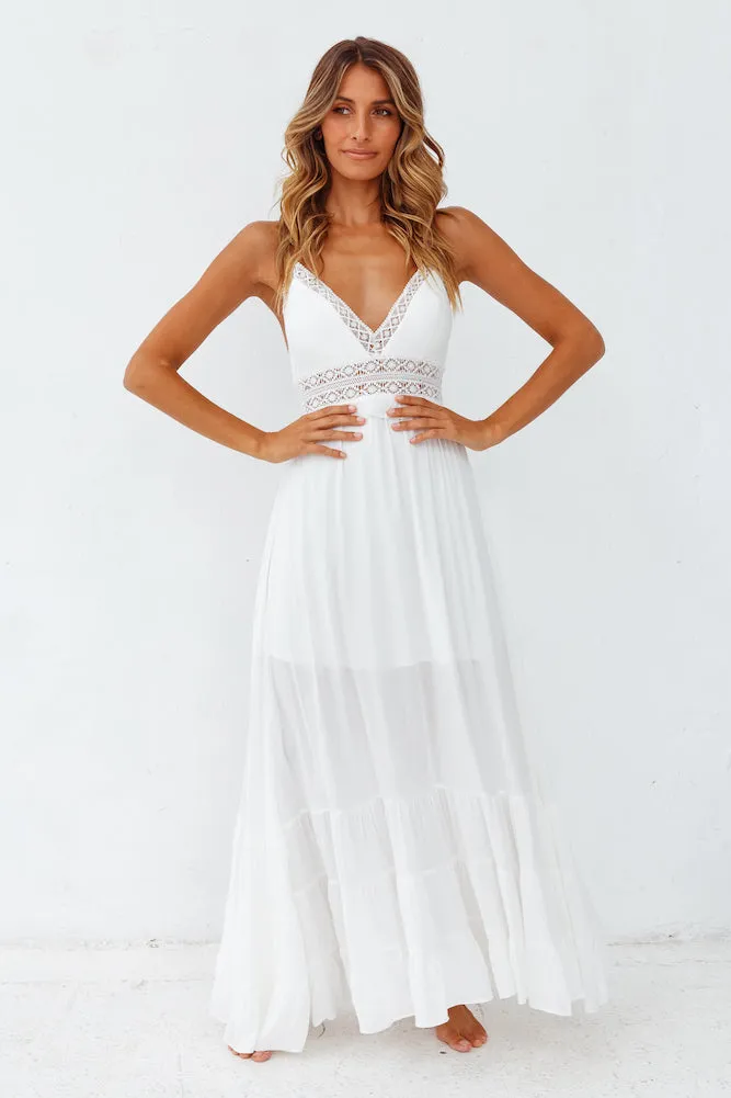 All My Love Maxi Dress White