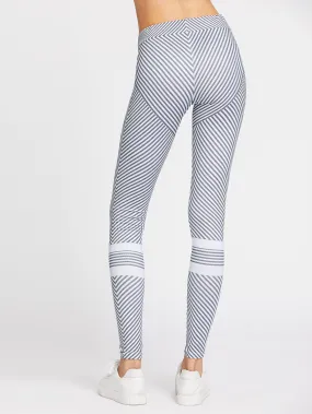 Antithetic Striped Leggings