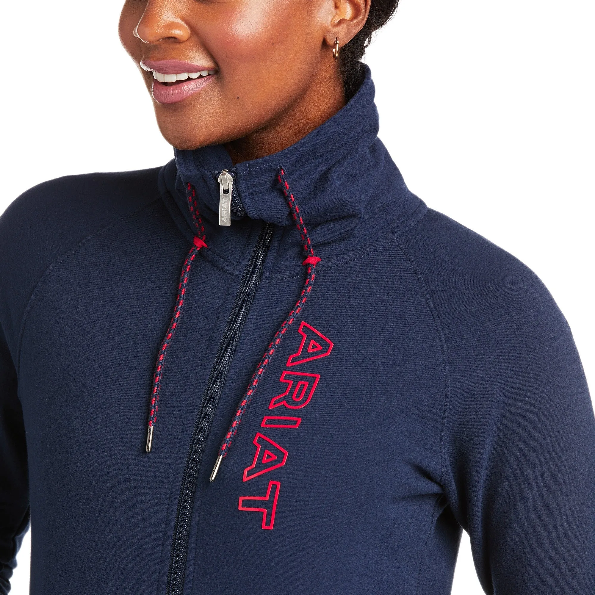 Ariat Ladies Team Logo Full Zip Sweatshirt