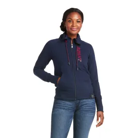 Ariat Ladies Team Logo Full Zip Sweatshirt