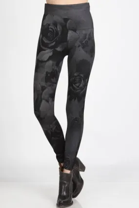 B4292Q High Waist Full Length Legging Floral Dream