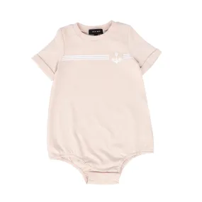 BAMBOO PINK ANCHOR EMBLEM ROMPER [FINAL SALE]