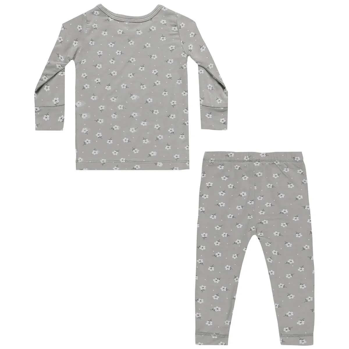 Bamboo Pyjama Set in Blue Ditsy by Quincy Mae