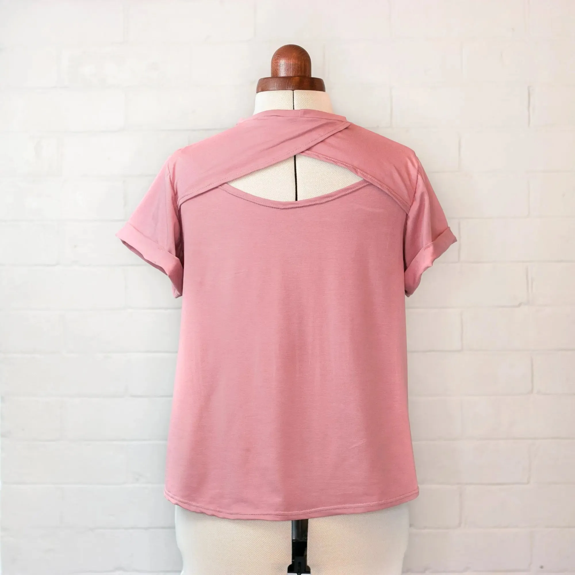 Bamboo Relax Open Back Tee