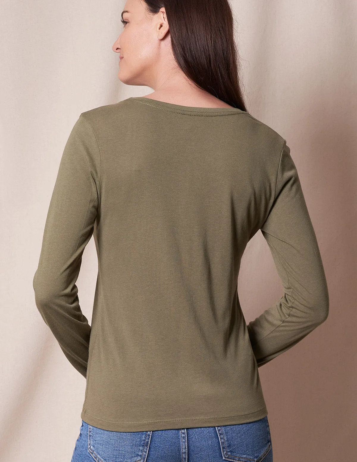 Bamboo/Cotton Long Sleeve Women's Tee