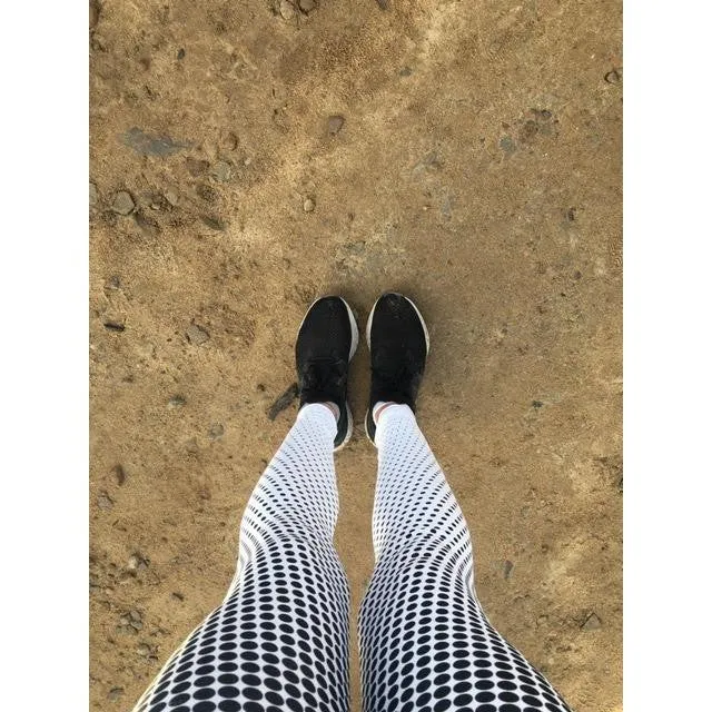 B&W Halftone Leggings