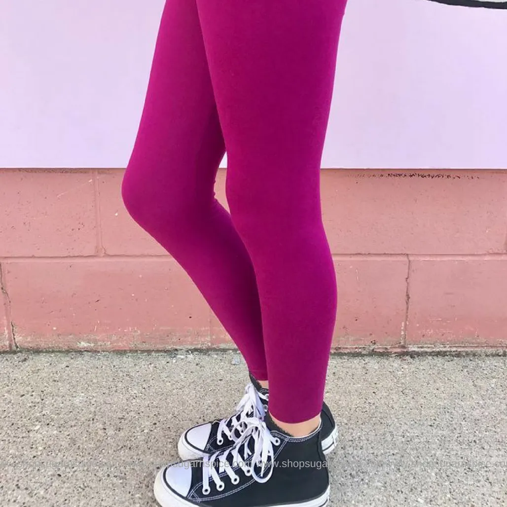 basic wine legging