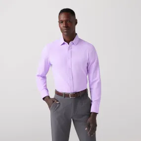 Bateman Dress Shirt - Lilac Herringbone