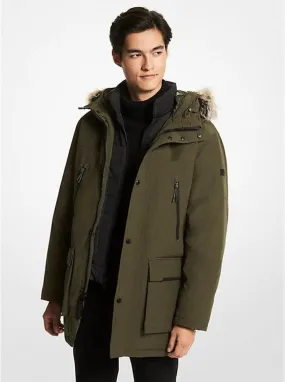 Benson Faux Fur Trim Woven Parka