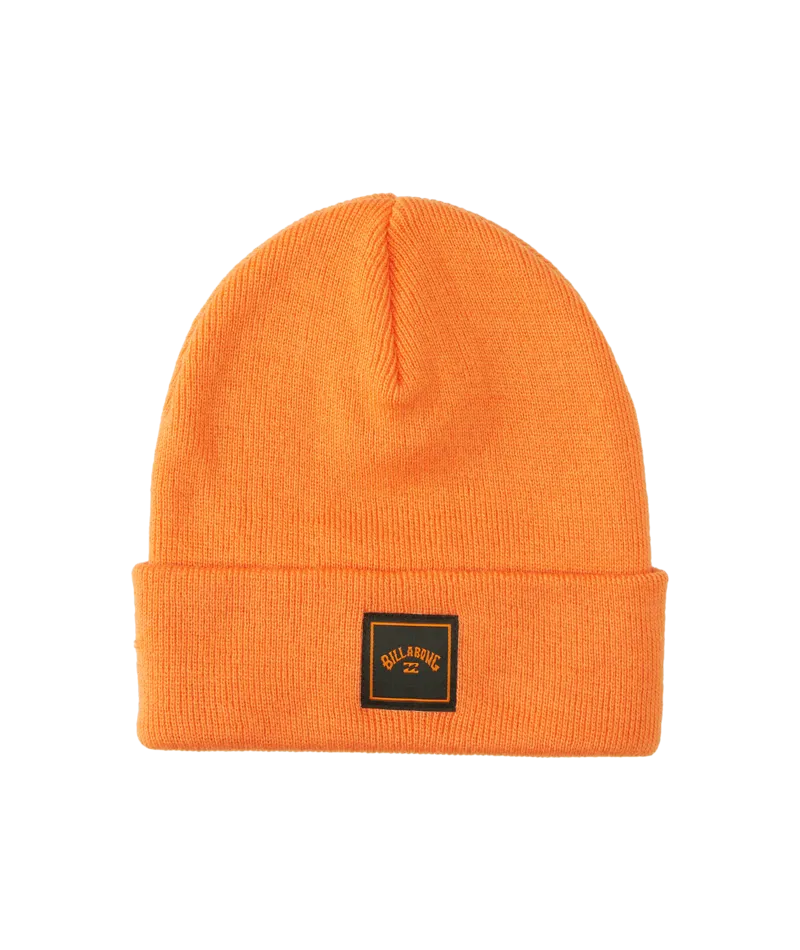 Billabong Stacked Beanie-Orange Red