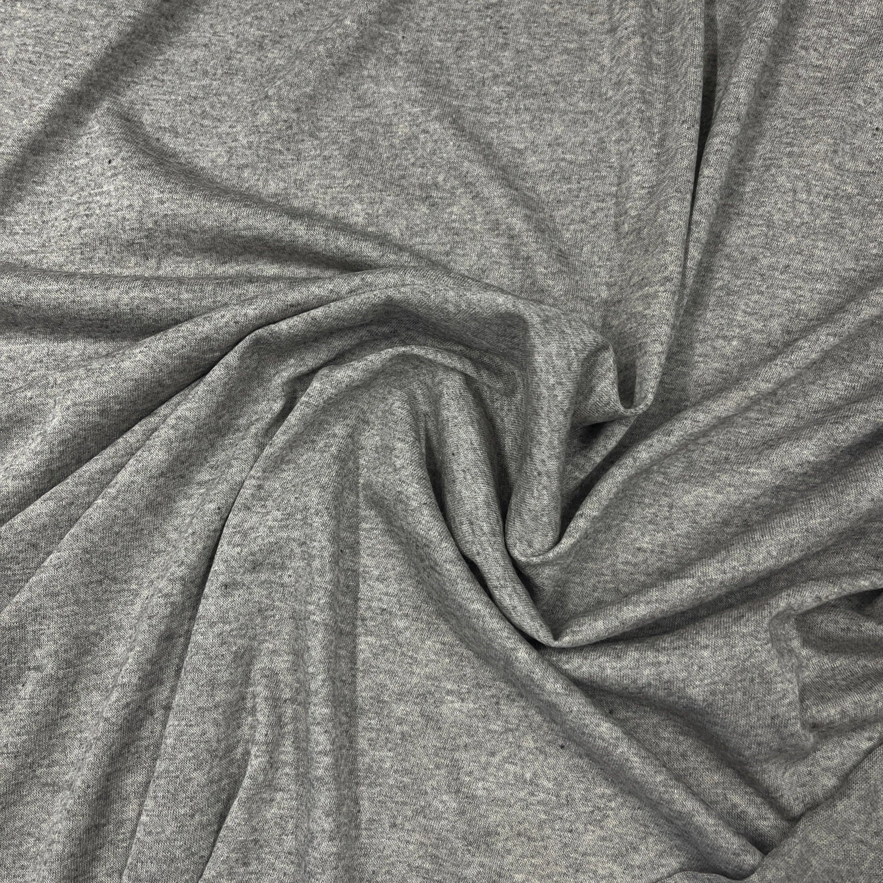 Birch Brown Heather Rayon/Merino Wool Jersey Fabric