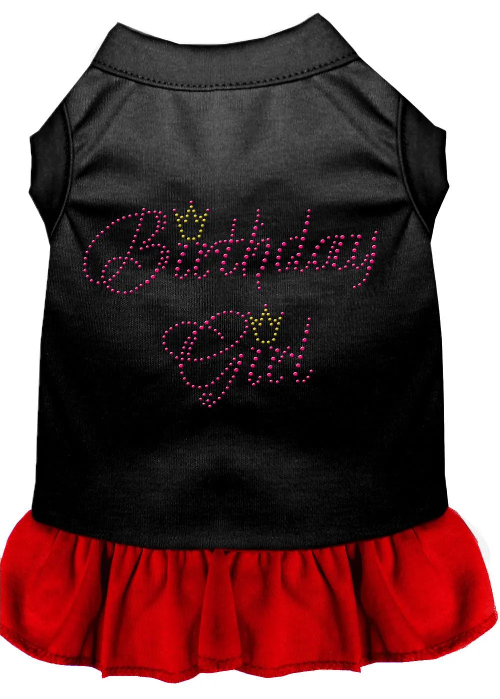 Birthday Girl Rhinestone Dresses Black With Red Xs (8)