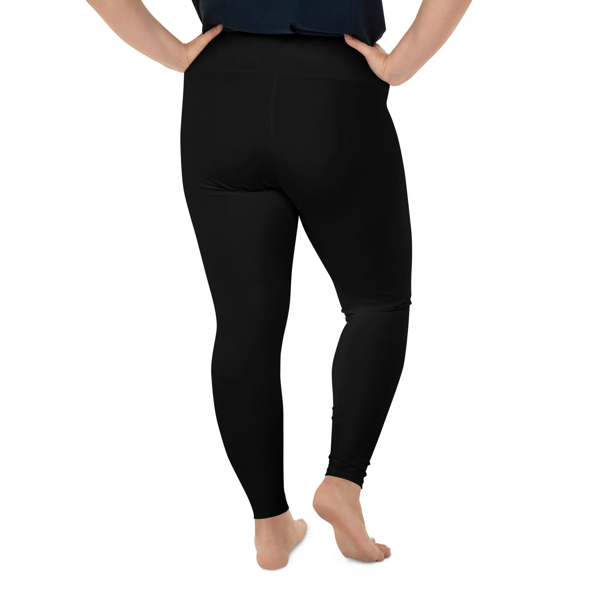 Bitter Truth Plus Size Leggings - UPF 50  Alt Style Vegan Activewear - Witchy Goth Leisurewear - Gothic Yoga