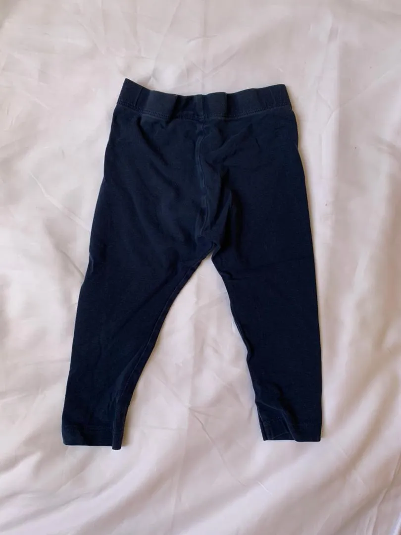 Black leggings size 1-2 years