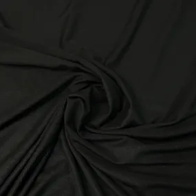 Black Rayon/Spandex Jersey Fabric