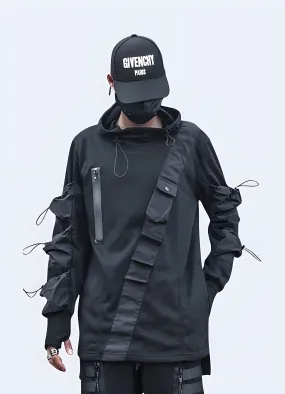 Black Tactical Hoodie