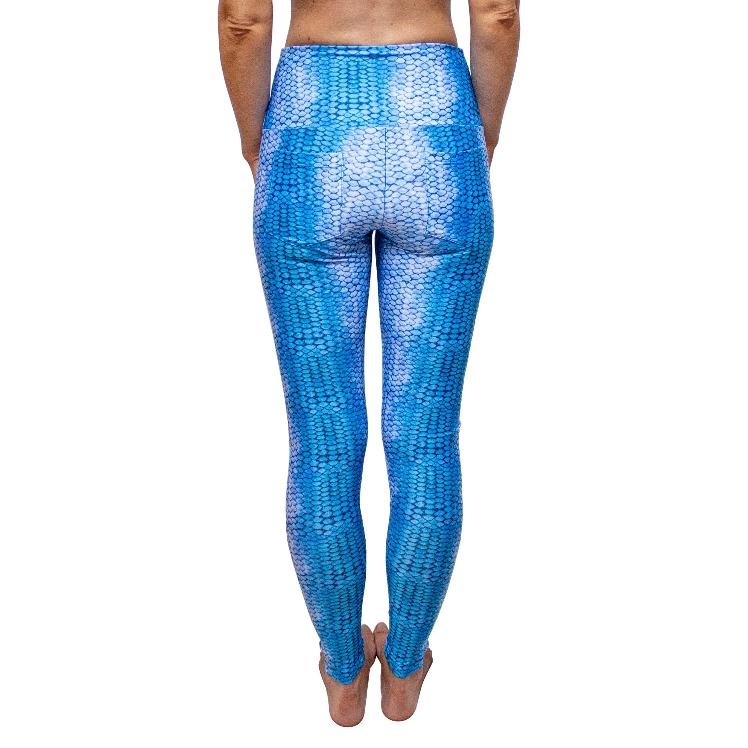 Blue Scales Sustainable Leggings