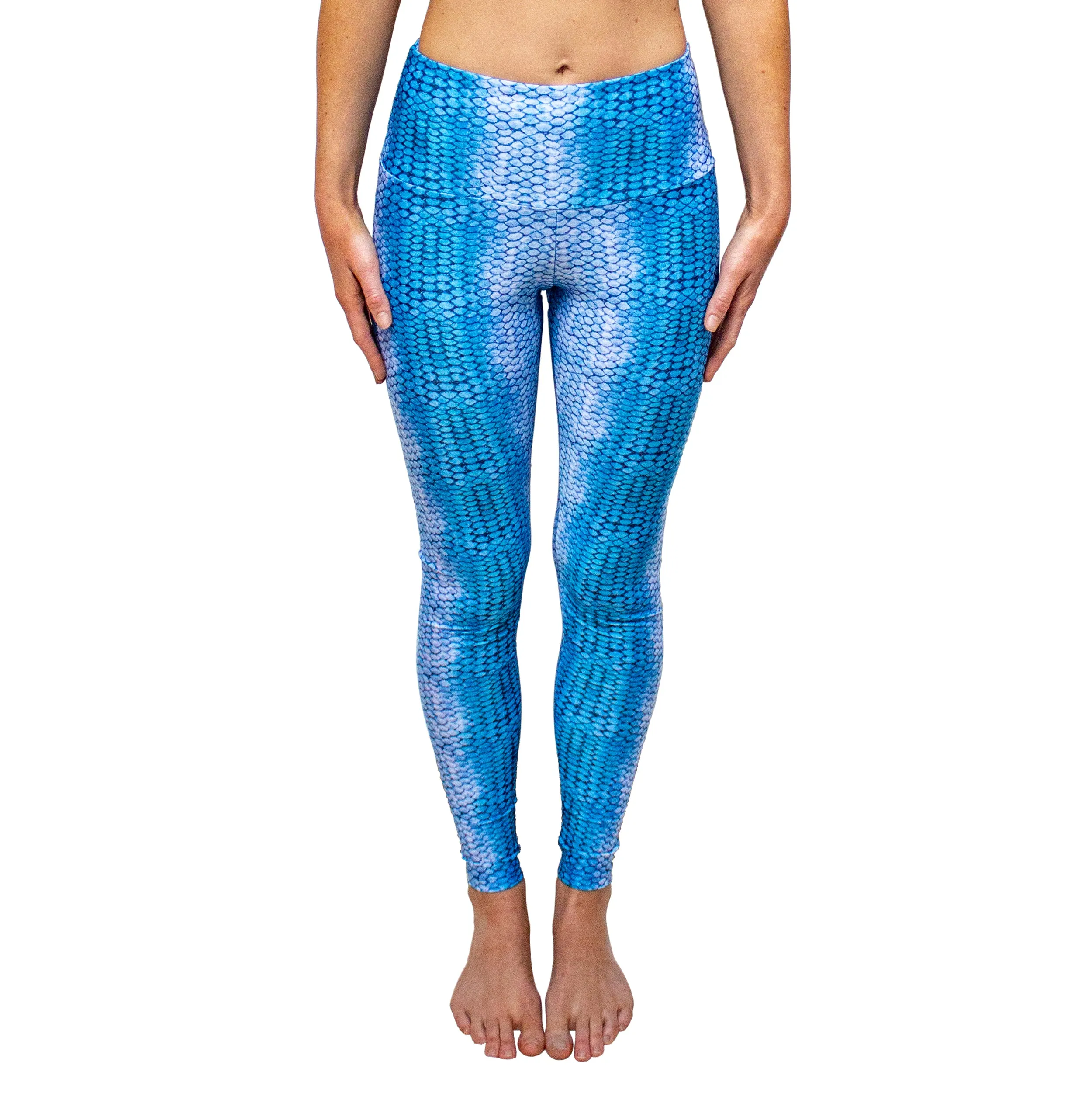 Blue Scales Sustainable Leggings