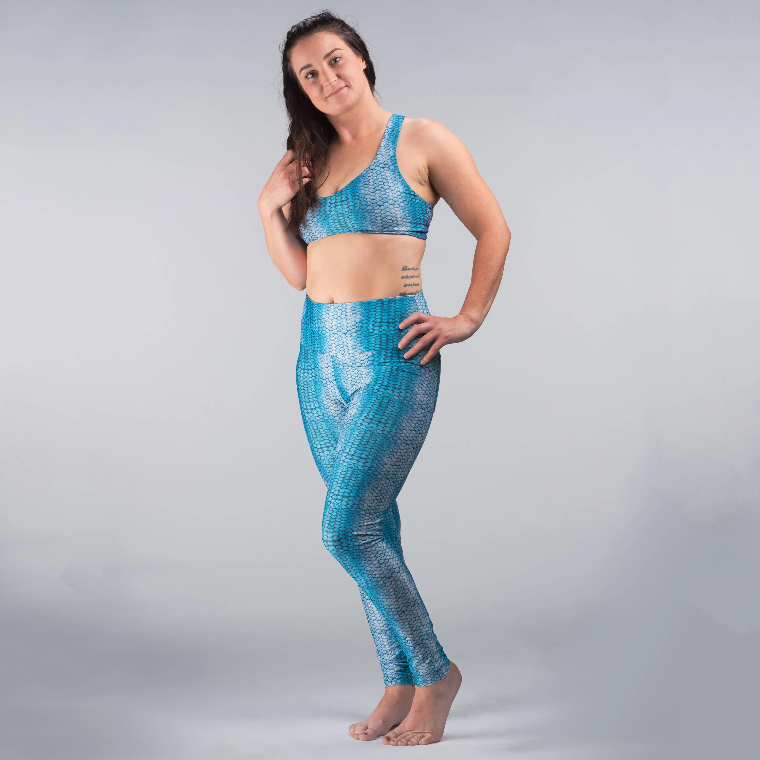 Blue Scales Sustainable Leggings