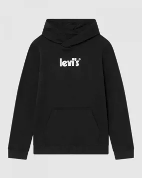 Boys Poster Logo Hoodie in Black