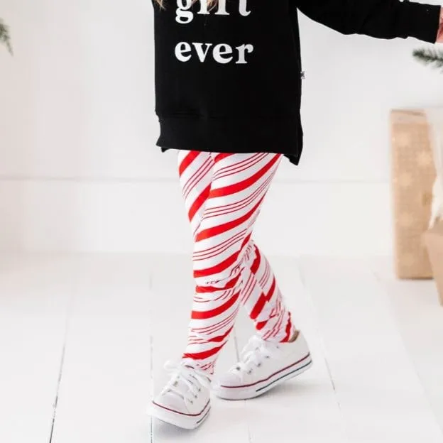 Candy Cane Bamboo Leggings