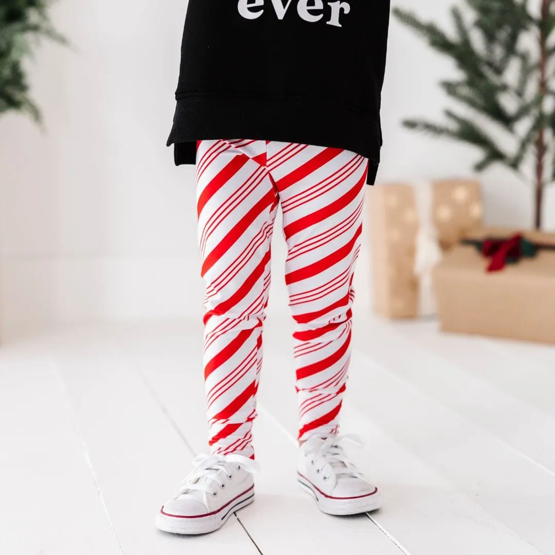 Candy Cane Bamboo Leggings