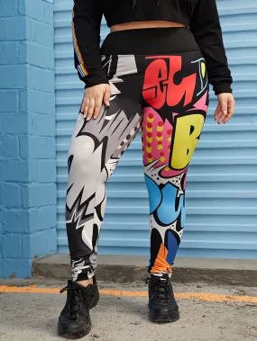 Cartoon Long Plus Size Leggings