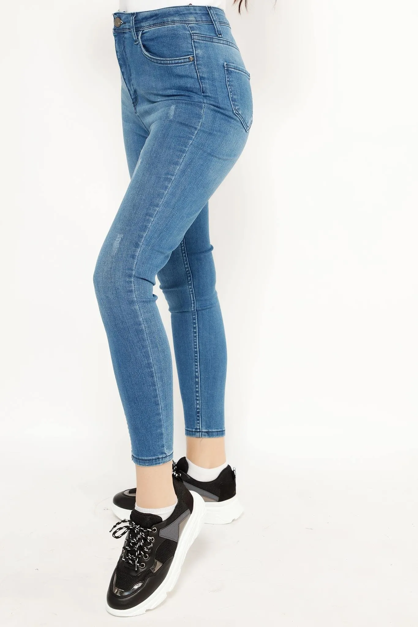 CASUAL DISTANCE RIPPED JEANS 3394KBR