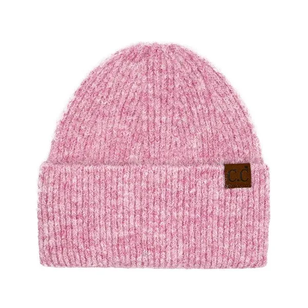 CC MOHAIR FEEL WIDE CUFF BEANIE