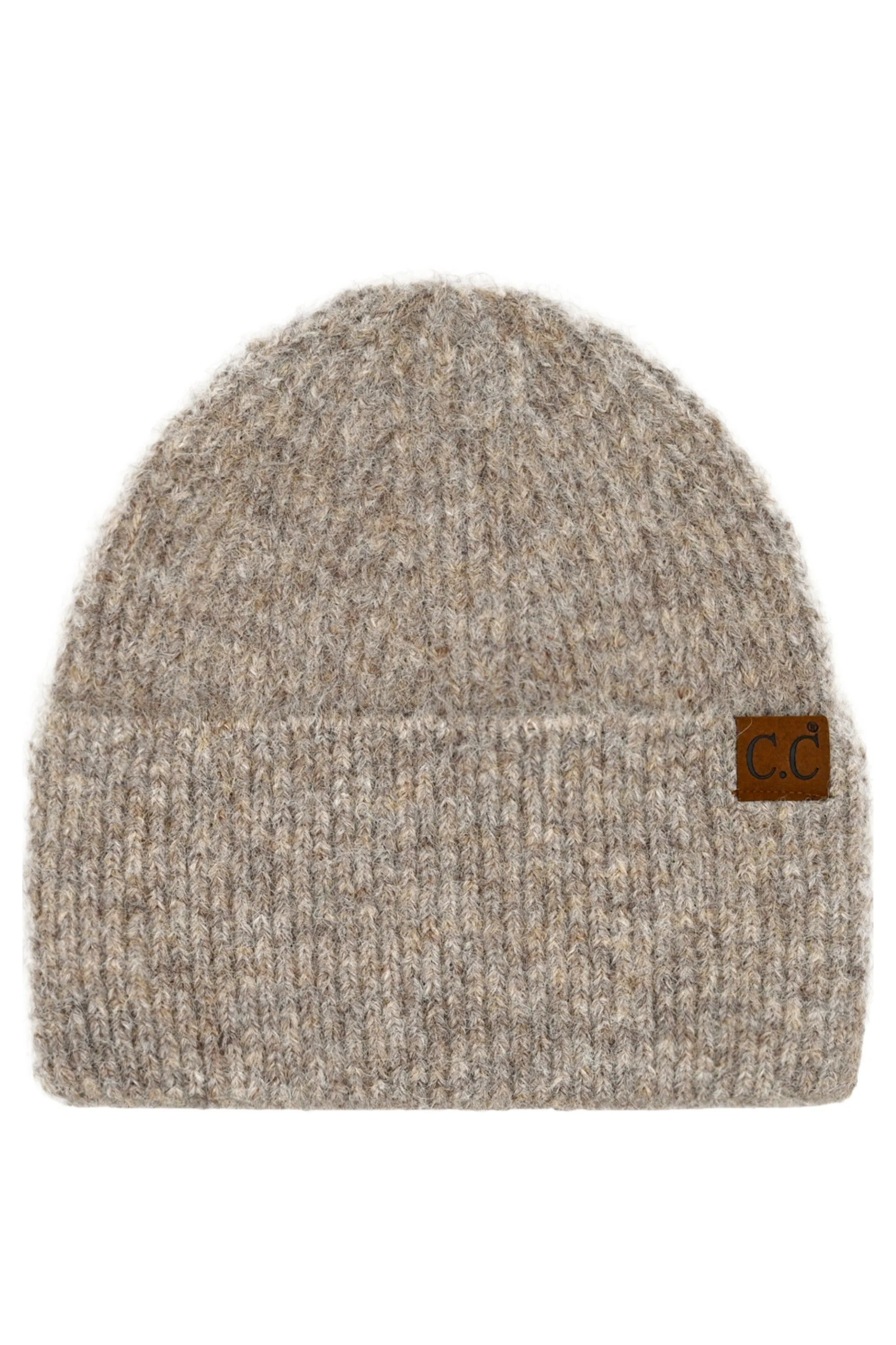 CC MOHAIR FEEL WIDE CUFF BEANIE