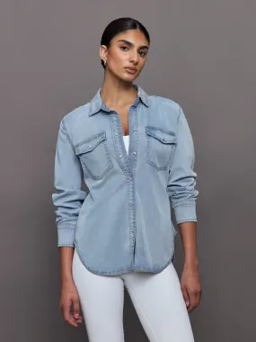 Chambray Denim Shirt - Light Wash