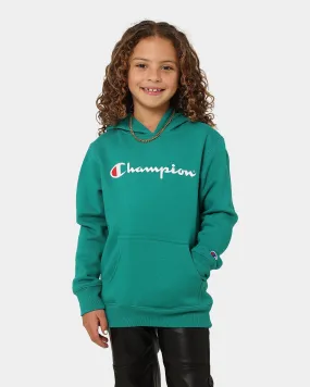 Champion Kids' Script Hoodie Lush Forest