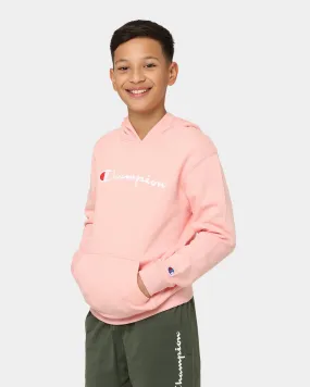 Champion Kids' Script Hoodie Peach Schnapps