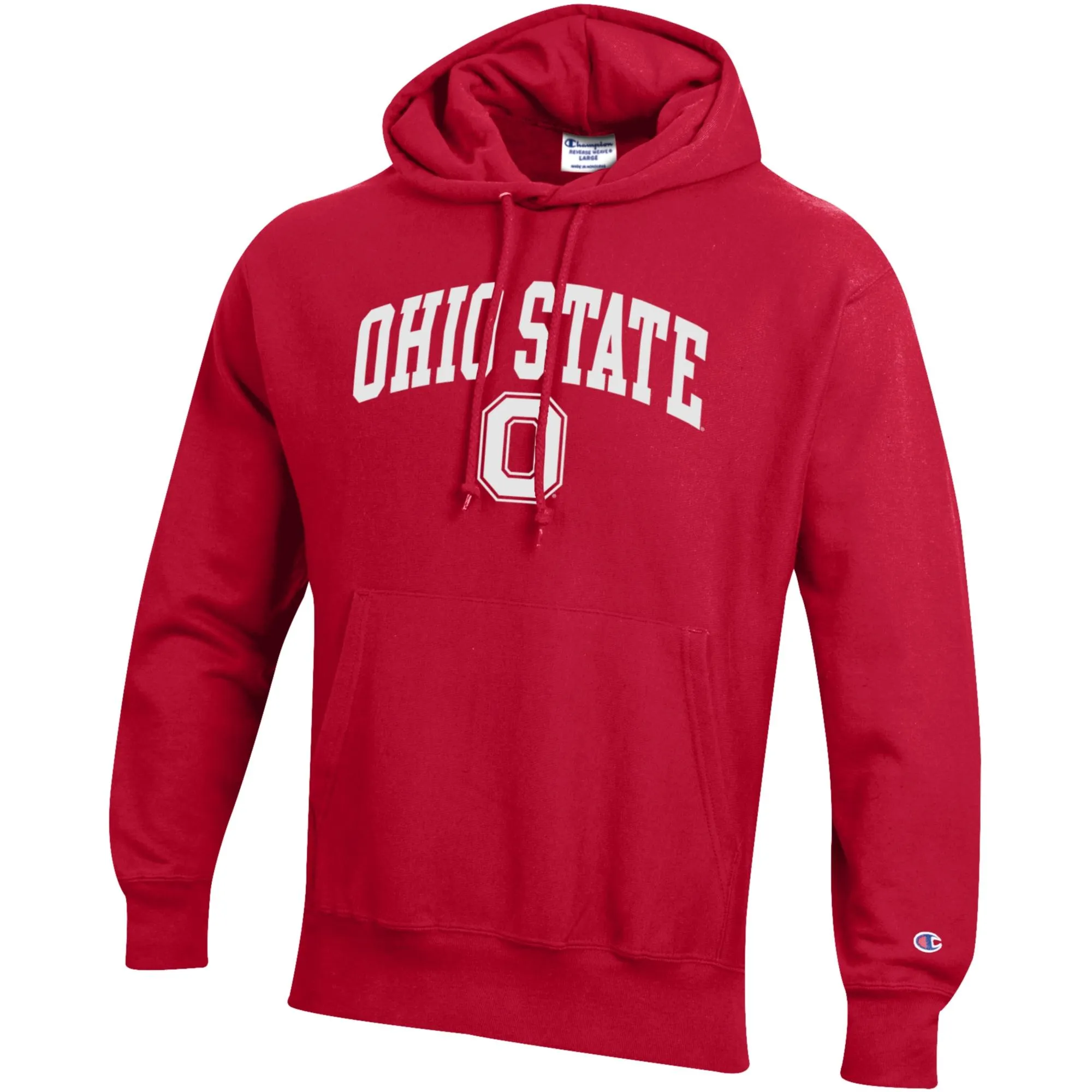 Champion Ohio State Arch Logo Reverse Weave Hoodie - Scarlet