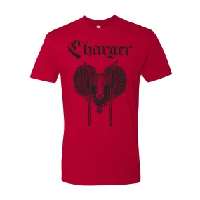 Charger - Ram - Black on Red - T-Shirt