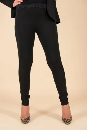 Chic Black Sporty leggings LILI