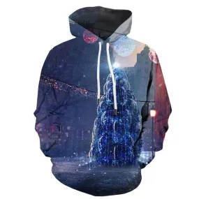 Christmas Hoodie Men Christmas Tree Hoodie Print Party 3d Printed Mens Clothing