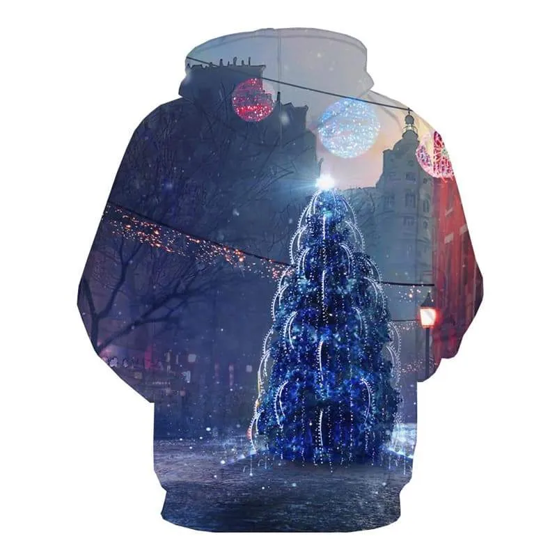 Christmas Hoodie Men Christmas Tree Hoodie Print Party 3d Printed Mens Clothing