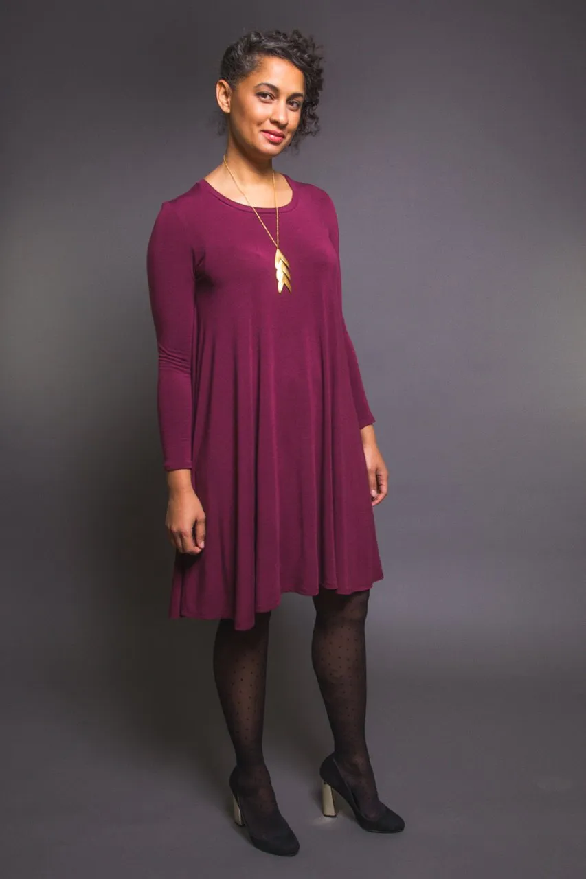 Closet Core - Ebony Knit Dress and T- Shirt Sewing Pattern