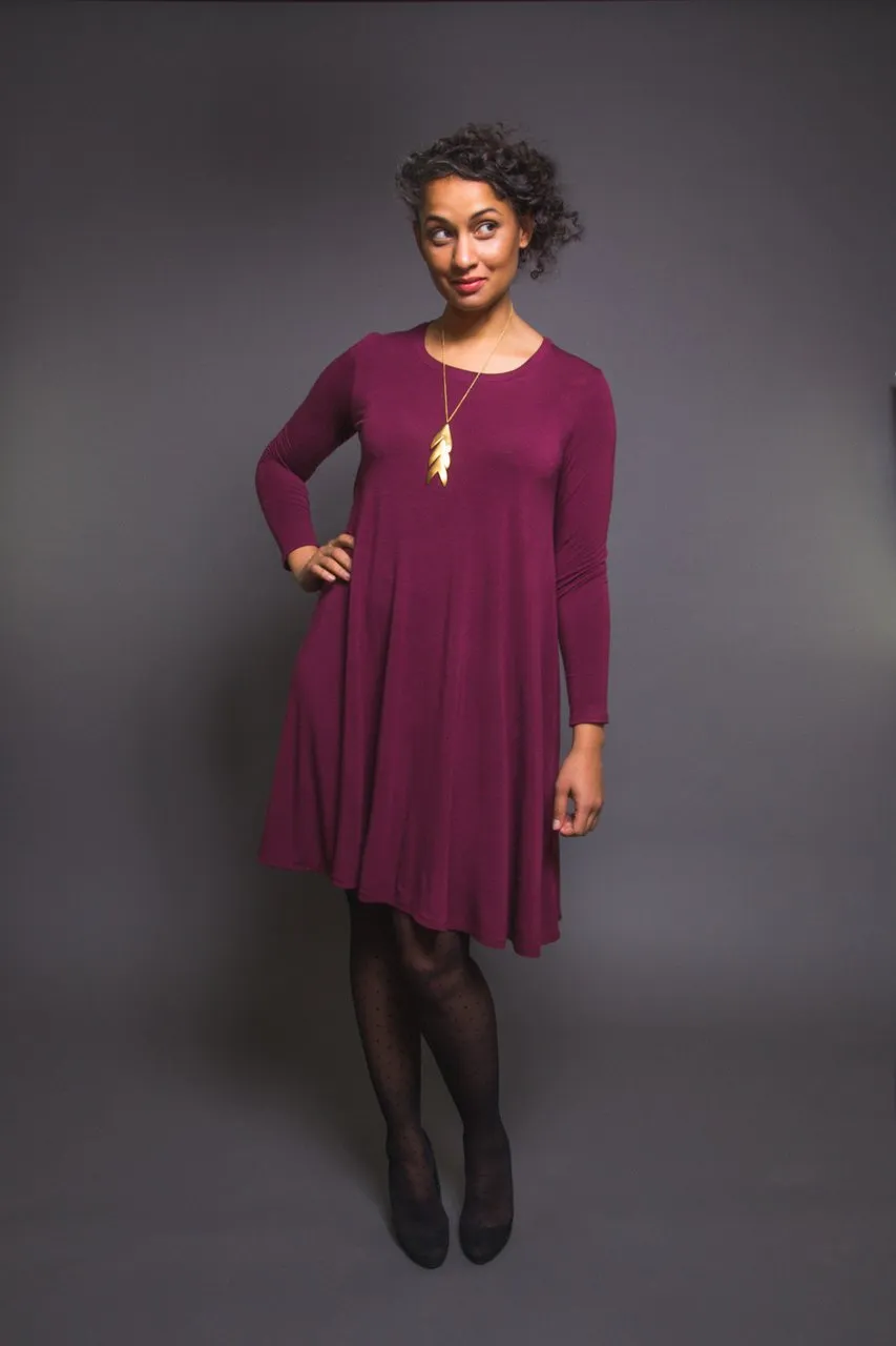 Closet Core - Ebony Knit Dress and T- Shirt Sewing Pattern