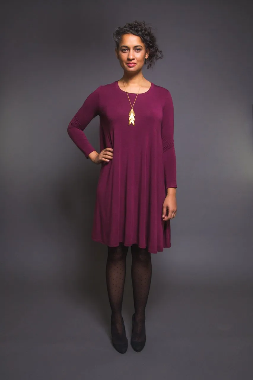 Closet Core - Ebony Knit Dress and T- Shirt Sewing Pattern