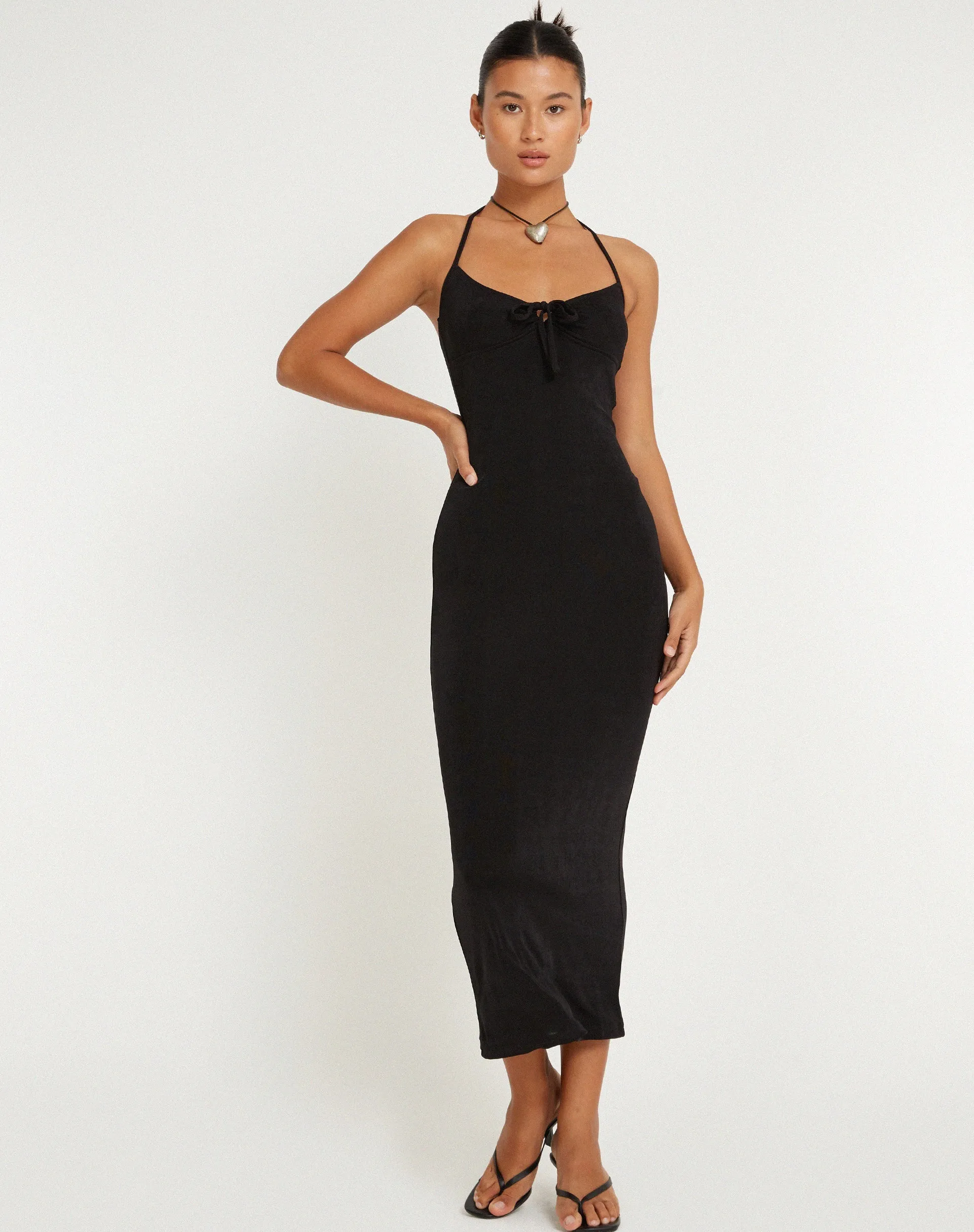 Clovia Maxi Dress in Black